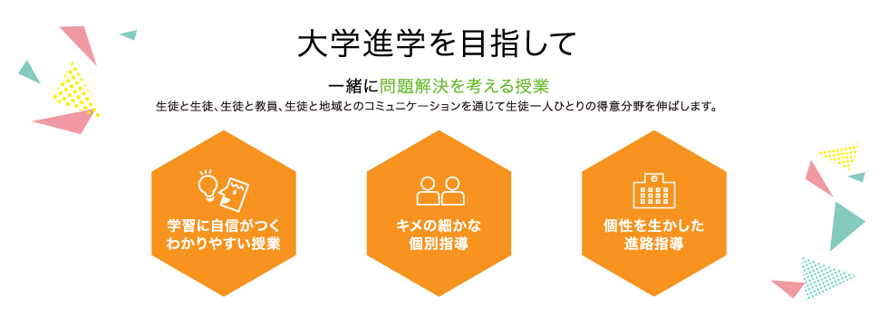 大学進学を目指して 一緒に問題解決を考える授業